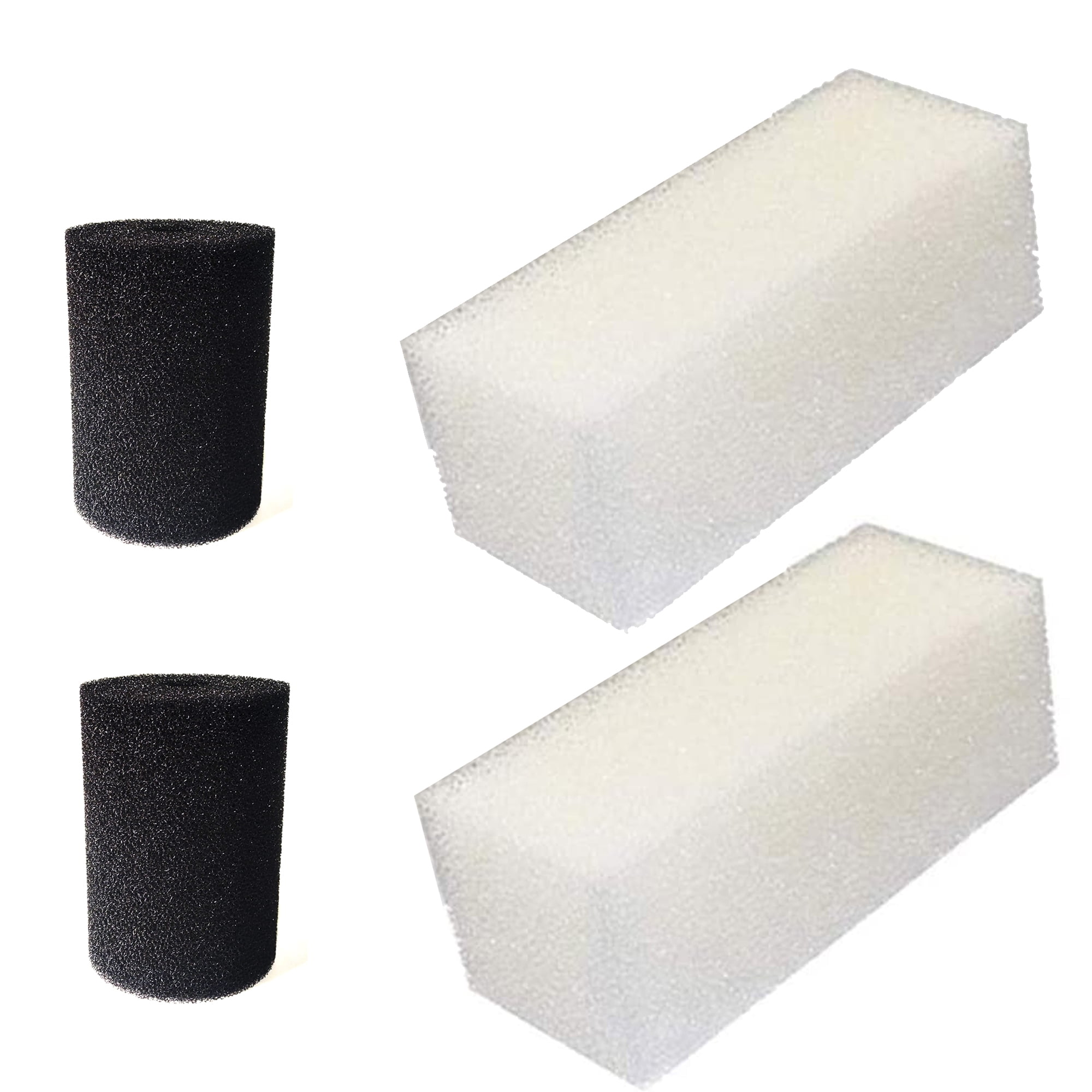 Qzbhct 2 X-Large Round Foam Filter 2 White Sponges for Aquaclear 110 Pre-Filter Aquarium, Freshwater, 4 Pack