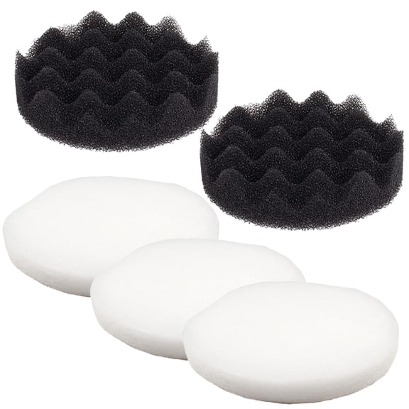 Qzbhct 3 Fine Filter Pad & 2 Bio-Foam Pad for Fluval Fx4 FX5 FX6 Canister Filter Aquarium Sponge Replacement