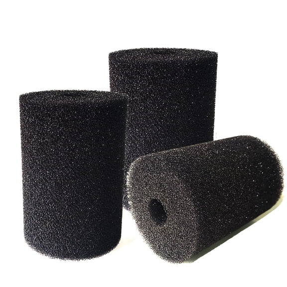 Qzbhct 3 Pack X-Large Foam Filter Sponges for Aquaclear 70/110 Overflow Filter Box Intake Round 5.91" x 4.13" Pre-Filter Pond, Aquarium, Freshwater