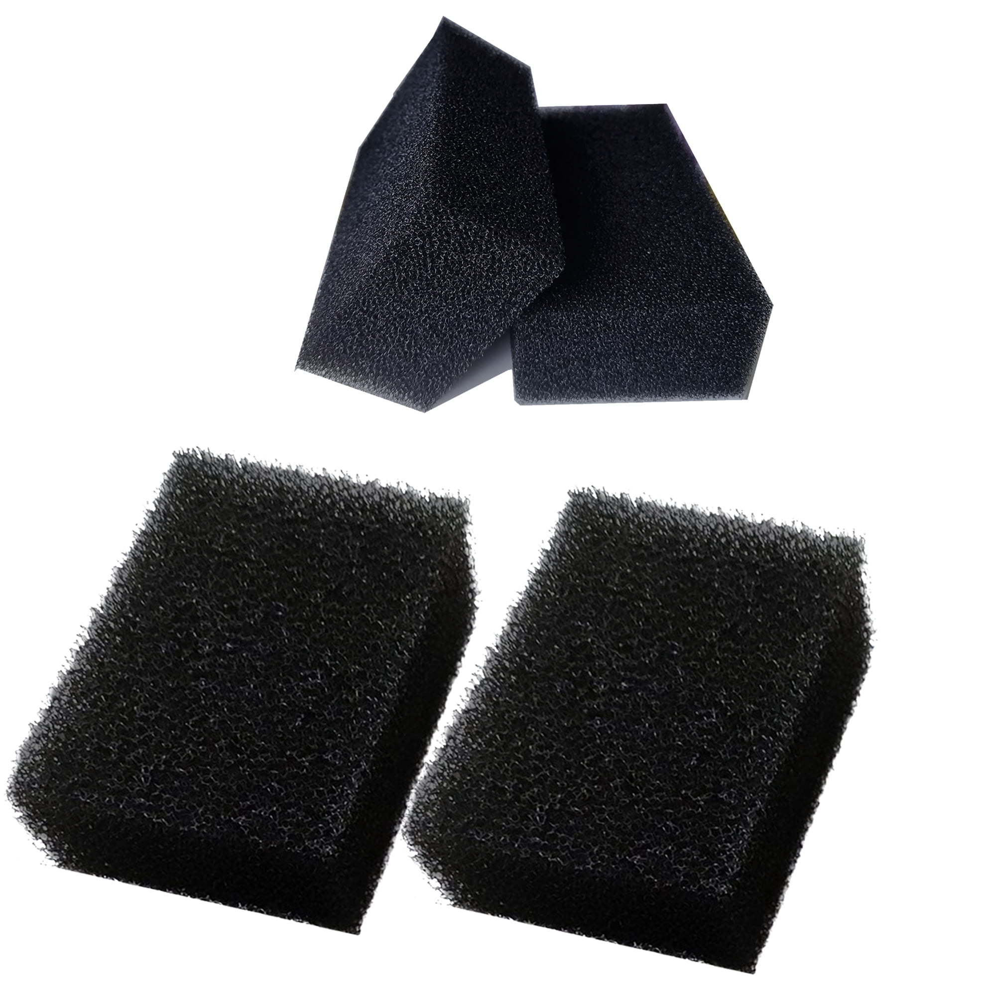Qzbhct 2-Pack Pond Filter Sponge Pads - Coarse & Fine Replacement For Filter Box 52231 & 52229, Blue & Black