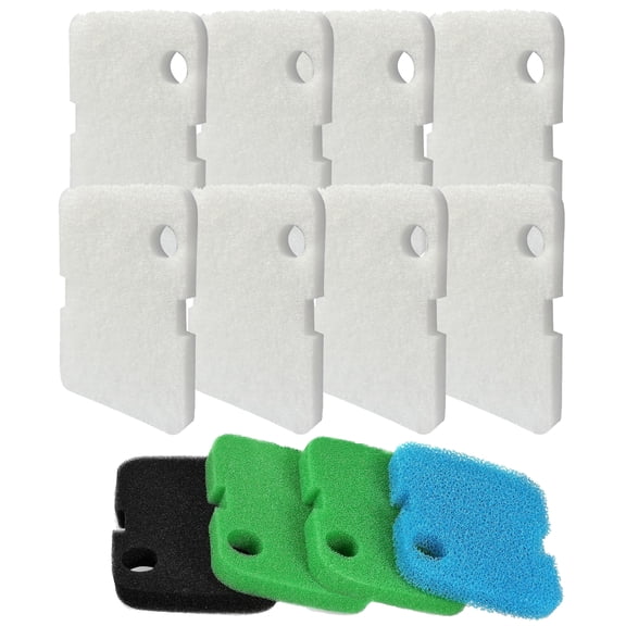 Qzbhct 4 Size Filter Foam Pads for Cascade 700/1000 CCF2UL/CCF3UL Generic Canister Filter Aquarium Sponge, 12 Pcs