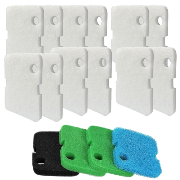 Qzbhct 4 Size Filter Foam Pads for Cascade 700/1000 CCF2UL/CCF3UL Generic Canister Filter Aquarium Sponge, 16 Pcs