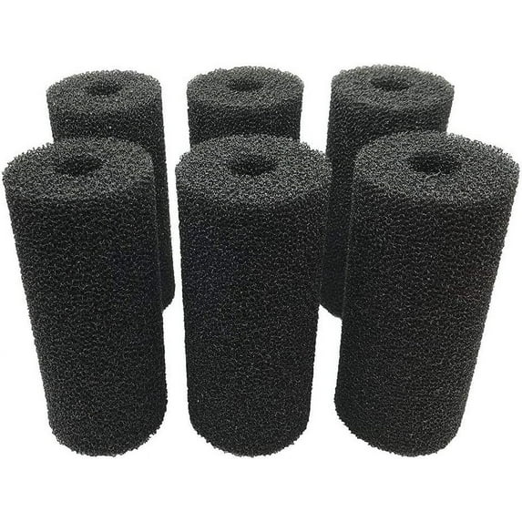 Qzbhct 6 Pcs 5.9″ Big Prefilter Sponge Foam Replacement Filtration Kit for Aquarium Fish Tank