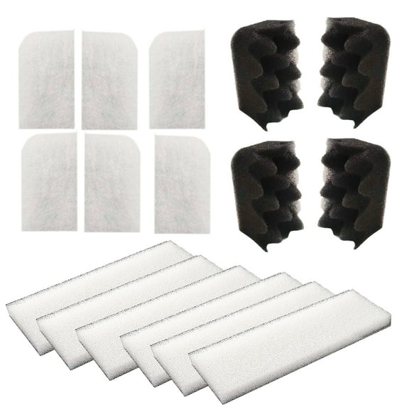 Qzbhct 6 Pcs Aquarium Fine Filter, 4 Bio-Foam, 6 Foam Filter Kit for Fluval 404/405/406 Canister Filtration Systems