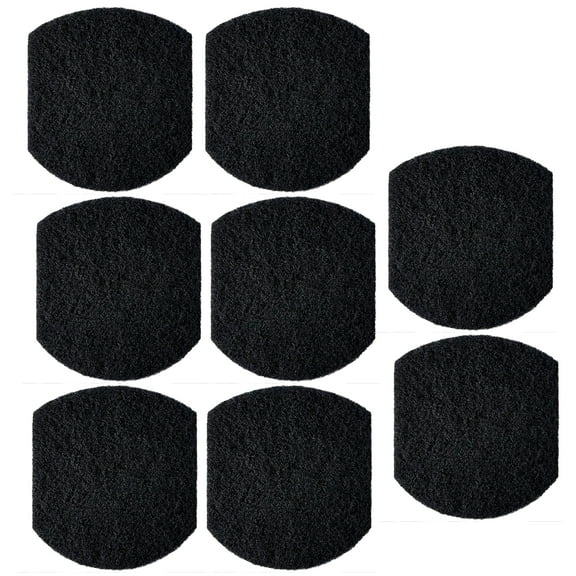 Qzbhct 8 Pack Activated Carbon Filters Compatible with Ubbi Steel Diaper Pail, 5.5 Inch x 5 Inch Trimmable Pads