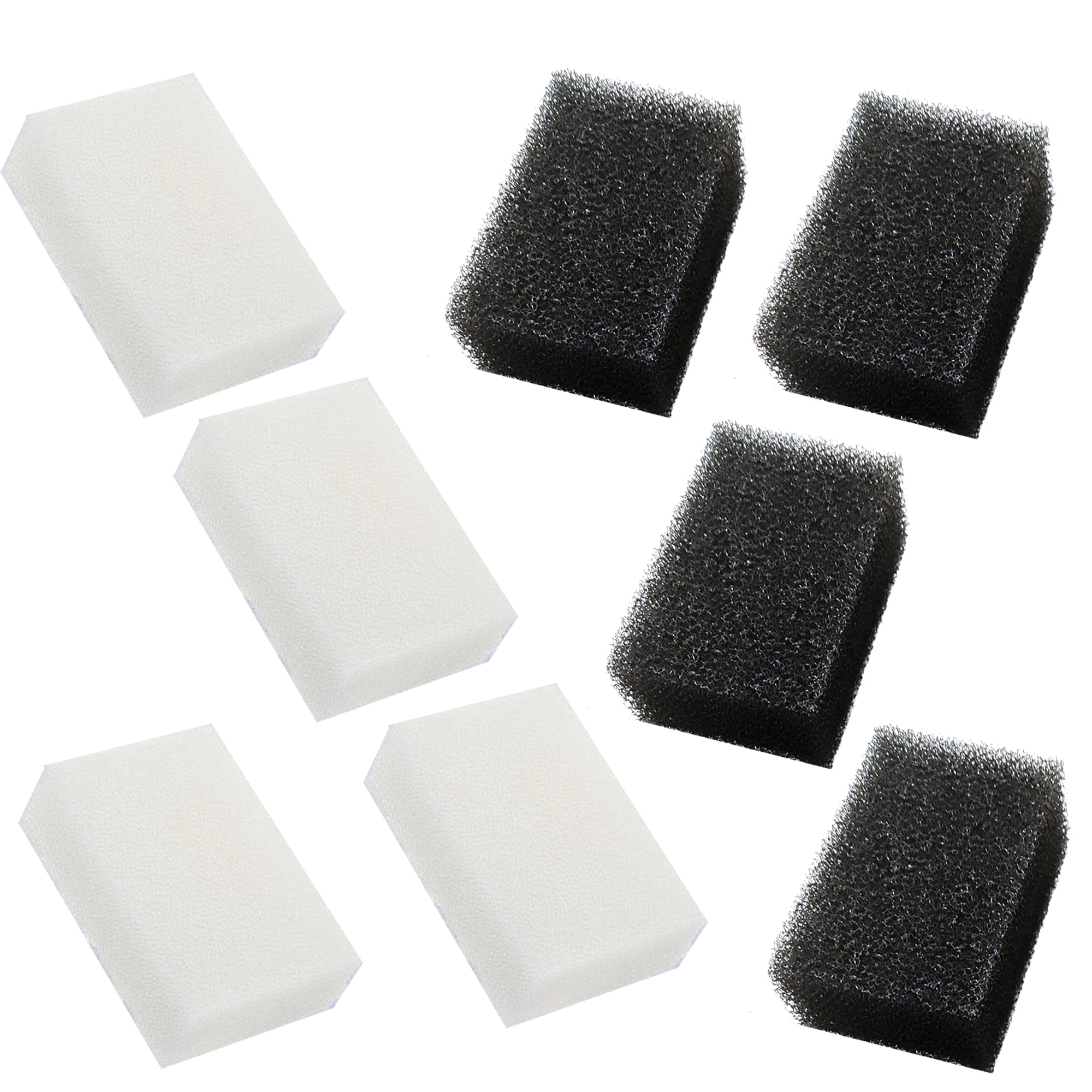 Qzbhct Filter Pads for Aqua Clear 70 300 Canister Filter Aquarium Bio Sponge Replacement, 4 Black Foam 4 White Foam