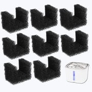 Qzbhct Pet Replacement Pre Filter Sponges for 64oz/1.8L 140oz/4.1L Viva Cat Water Fountain Foam Filter Dog Drinking Water Fountain(8)