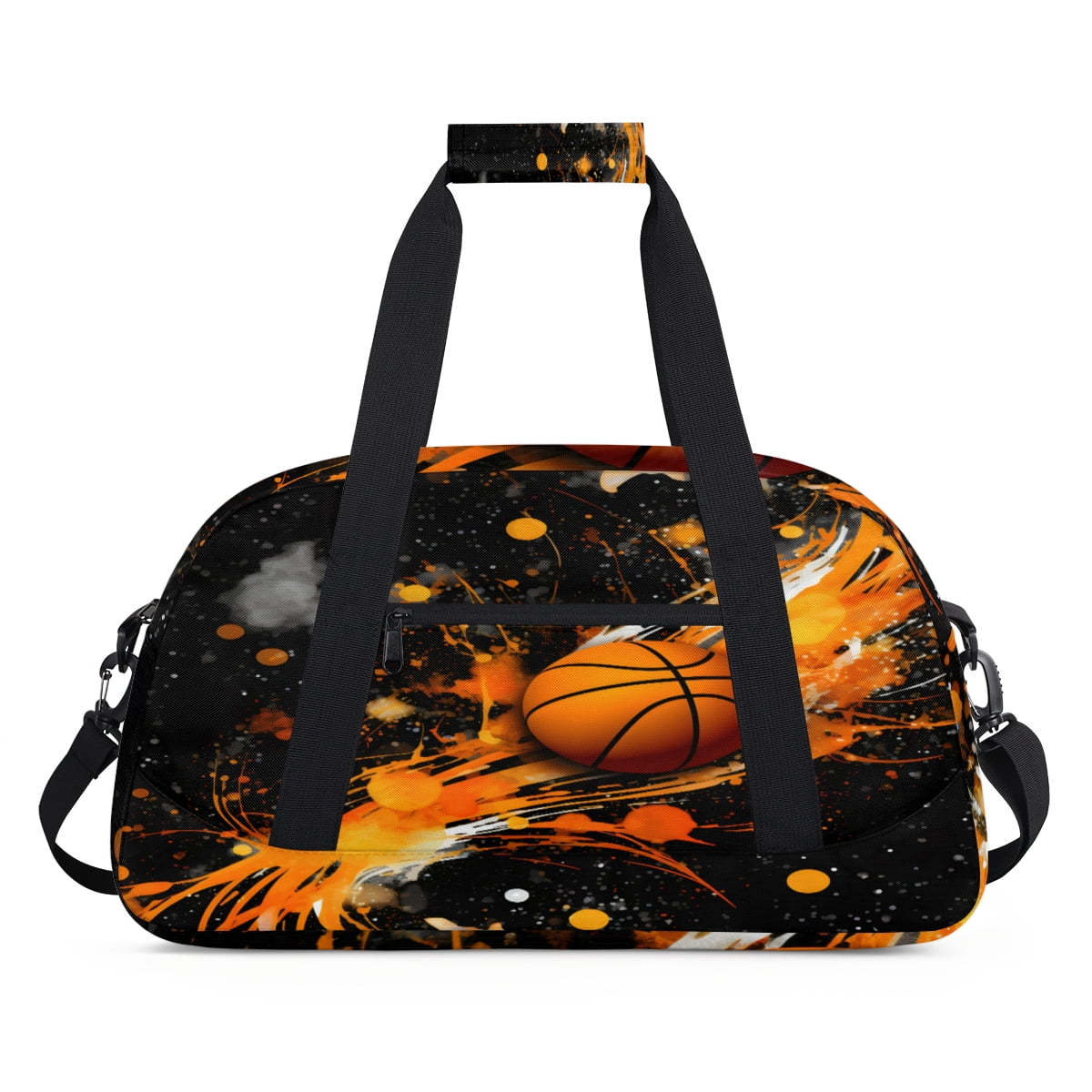 Qzjjjmy Basketball Sport Duffel Bag for Boys Men Foldable Sport Gym Bag