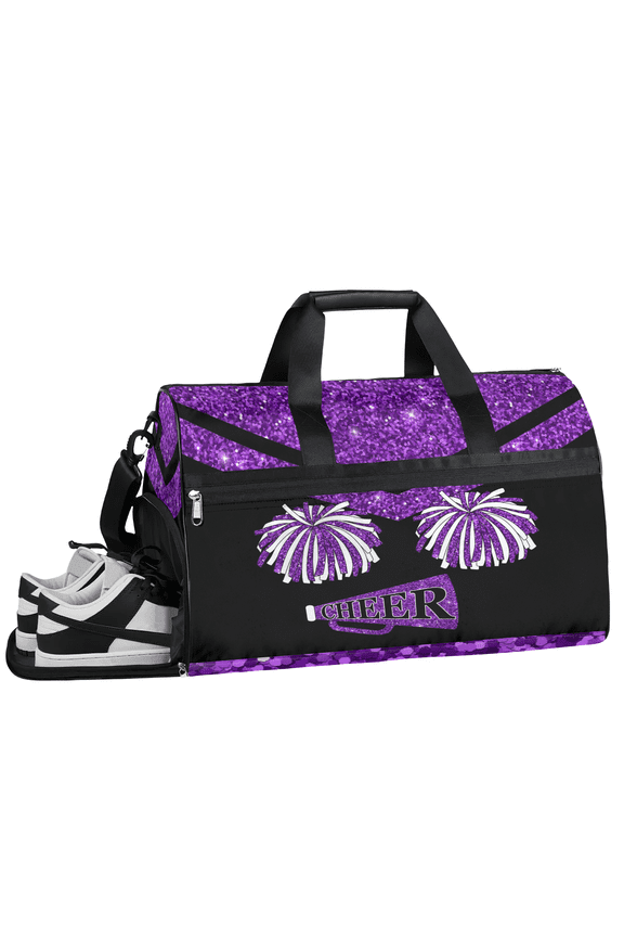 Cheerleader Bag for Girl Women Cheer Travel Duffle Bag with Shoes Compartment