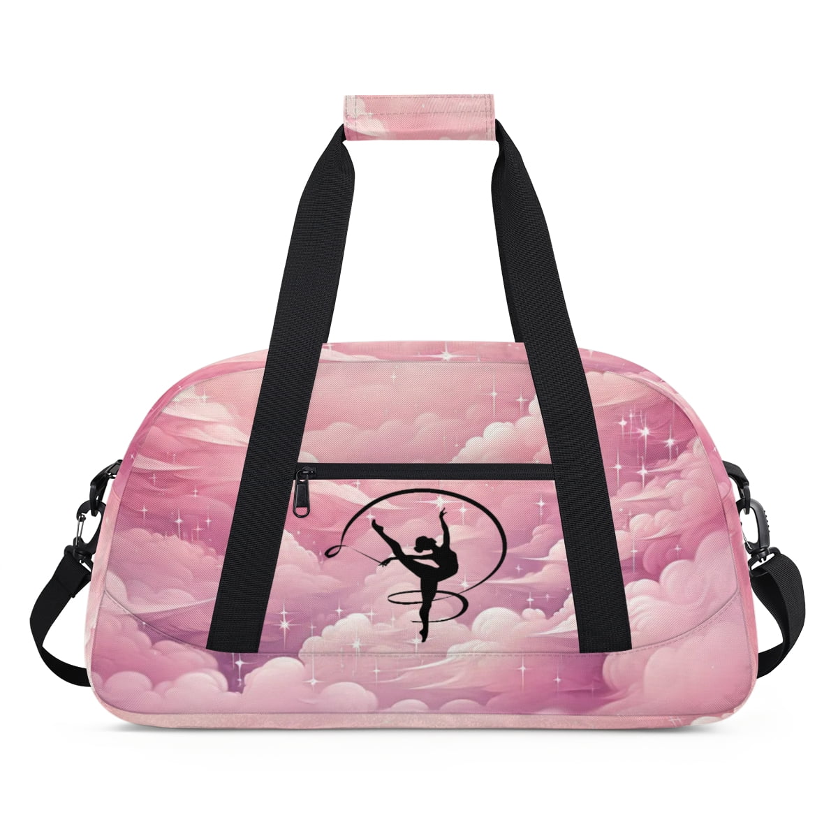 Qzjjjmy Dance Gymnastics Bag for Girls Duffle Bag Dance Travel and Gymnastics Tote Bag for Kids