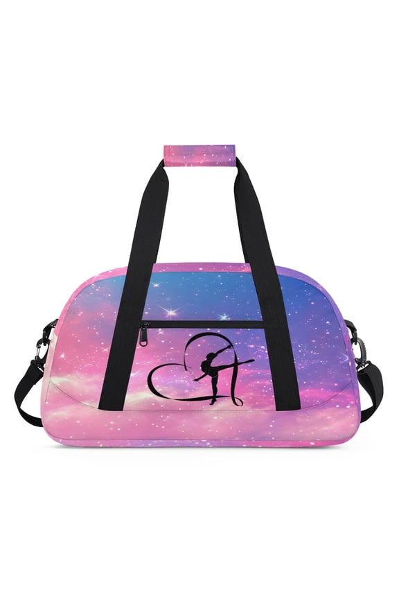 Dance Gymnastics Bag for Girls Duffle Bag Dance Travel and Gymnastics Tote Bag for Kids
