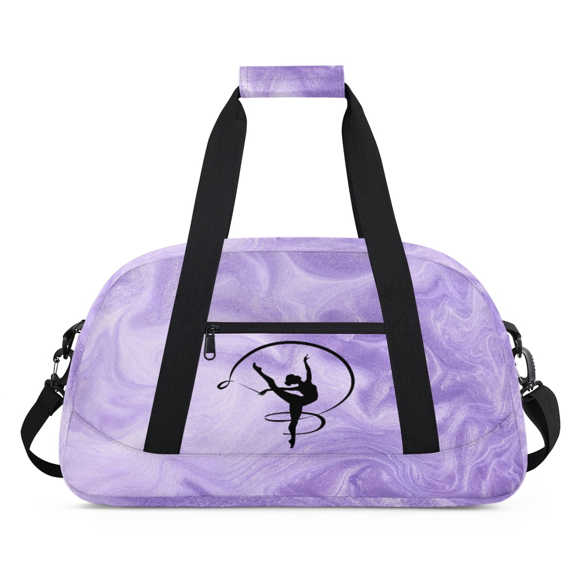 Qzjjjmy Dance Gymnastics Bag for Girls Kids Sports Duffle Bag Ballet Bag Travel Bag