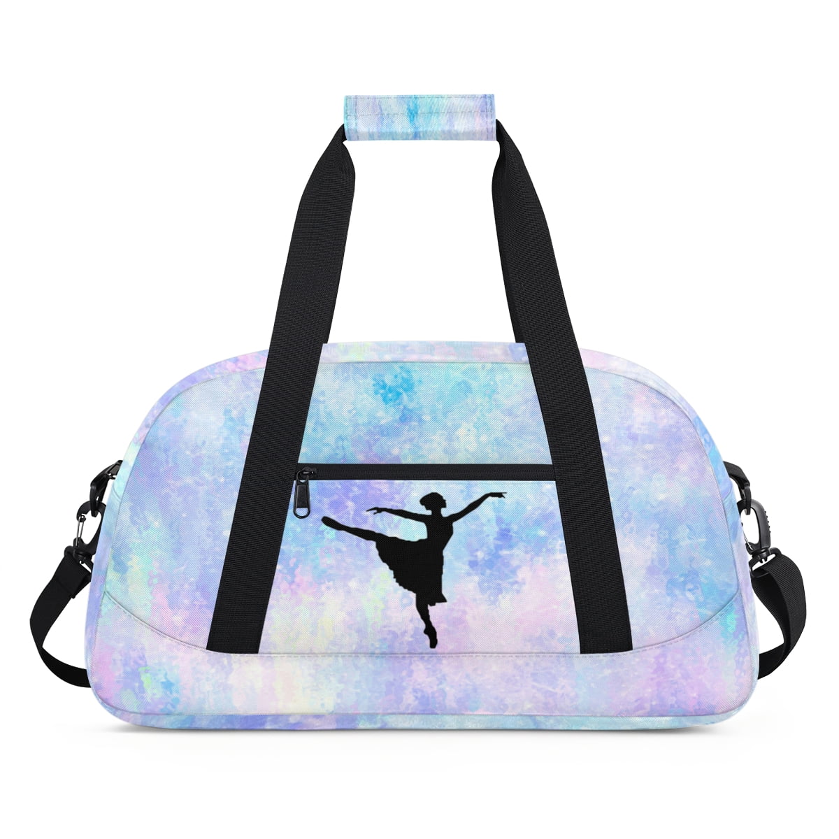 Qzjjjmy Dance Gymnastics Bag for Girls Kids Sports Duffle Bag Ballet Bag Travel Bag
