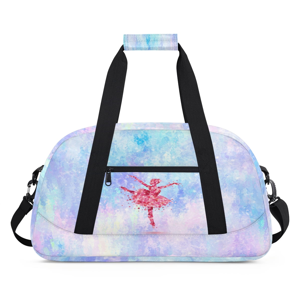 Qzjjjmy Dance Gymnastics Bag for Girls Kids Sports Duffle Bag Ballet Bag Travel Bag