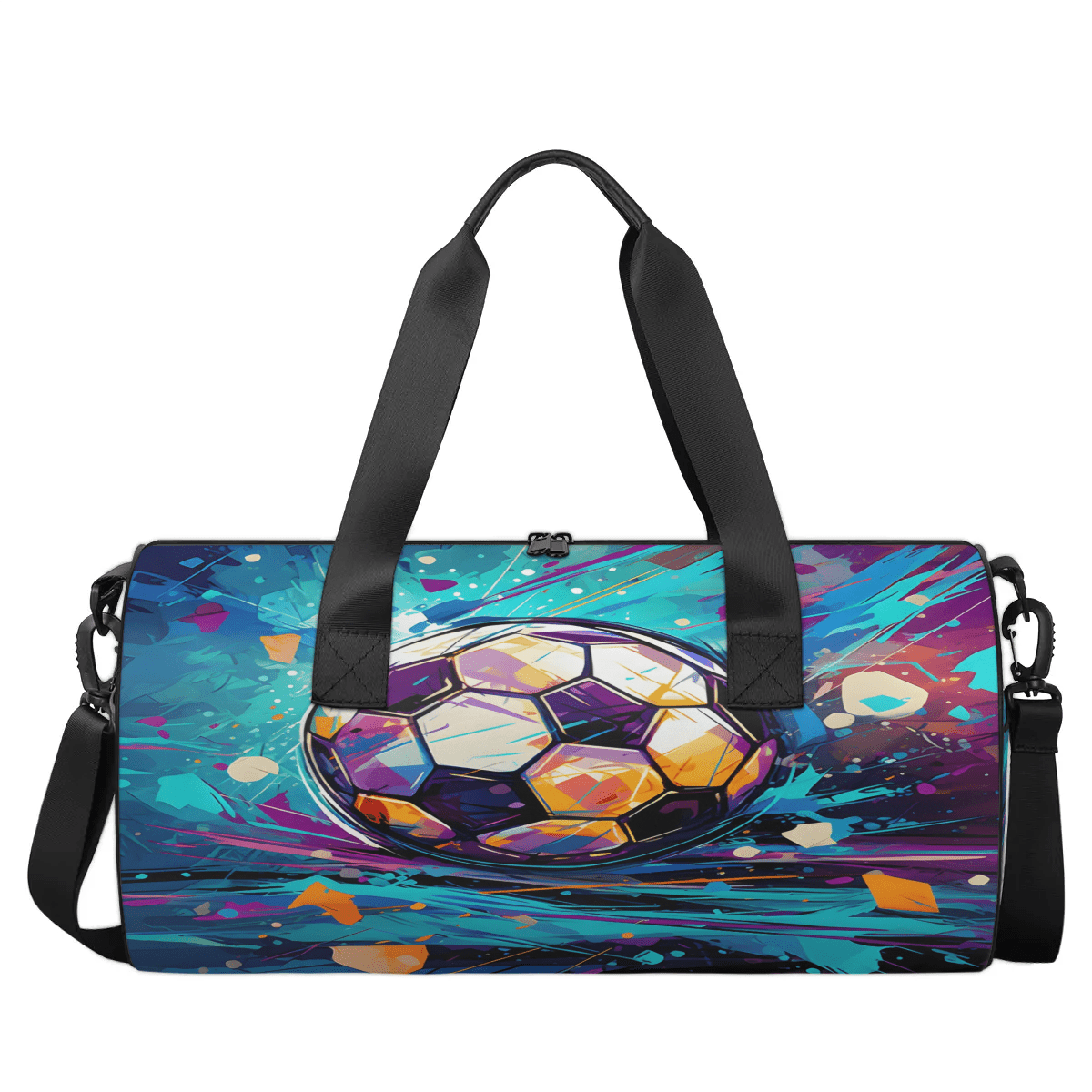 Qzjjjmy Kids Football Duffel Overnight Bag for Teen Boys Men Basketball Sport Duffel Bag
