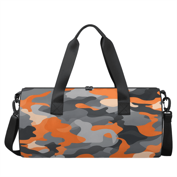 Qzjjjmy Men Camouflage Sport Gym Sport Duffel Bag Foldable Custom Teens Sport Duffel Bag Gym Bag Weekend Travel Bag