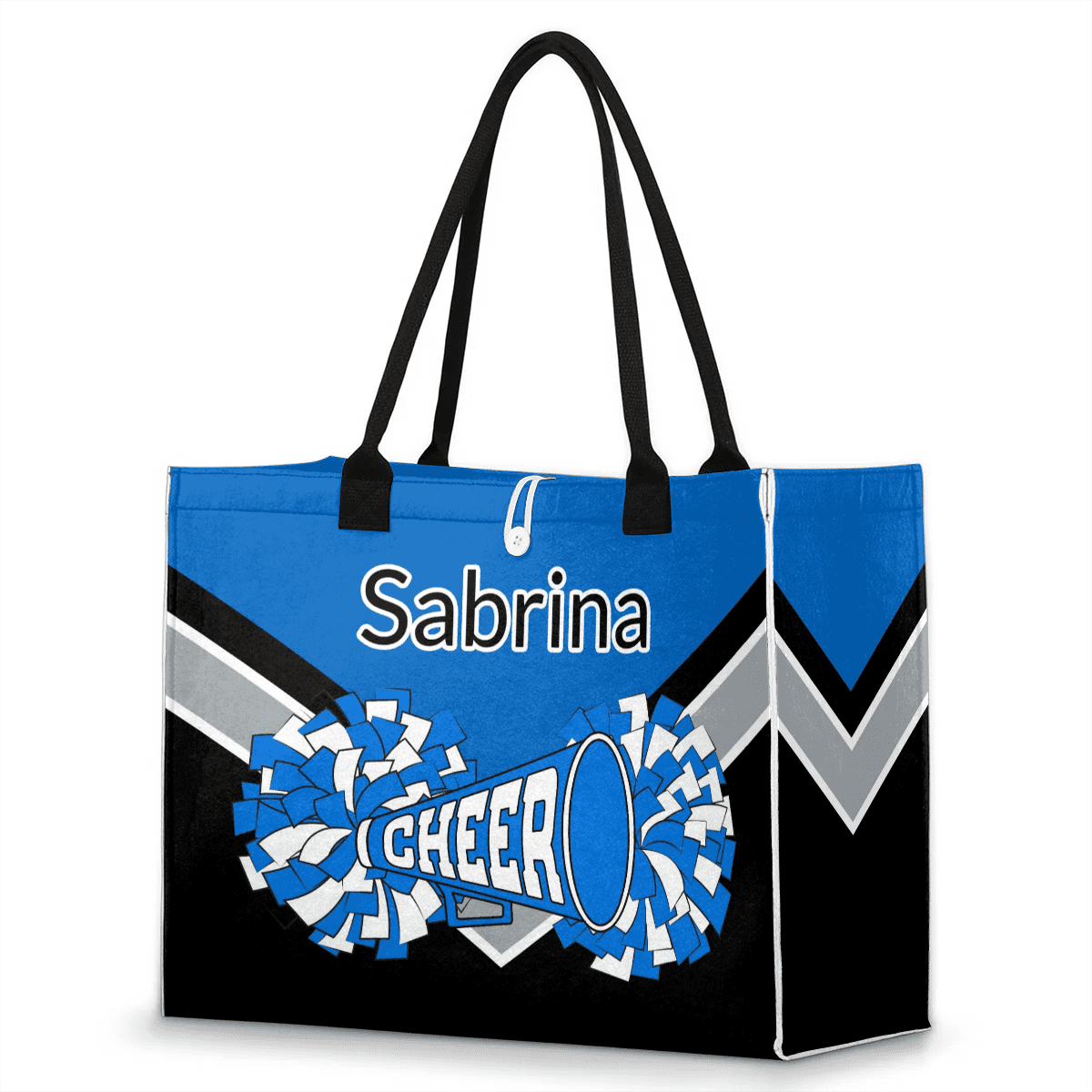 Qzjjjmy Personalized Cheer Beach Tote Bags with Name Birthday