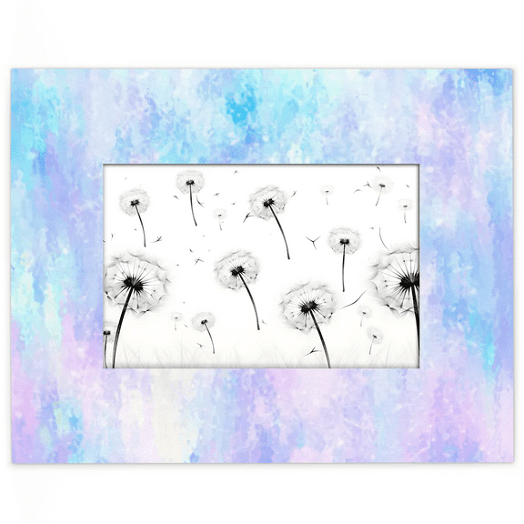 Qzjjjmy Rectangle Picture Frames 4x6 Glitter Light Blue Photo Frames for Wall Interior Decoration Office Decor