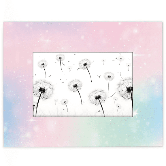 Qzjjjmy Rectangle Picture Frames 4x6 Star Pink Photo Frames for Wall Interior Decoration Office Decor