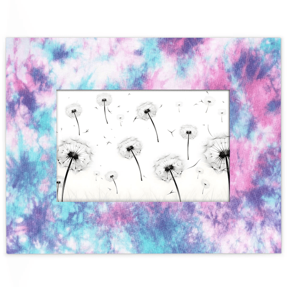 Qzjjjmy Rectangle Picture Frames 5x7 Abstract Blue Pink Photo Frames for Wall Interior Decoration Office Decor