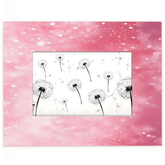 Qzjjjmy Rectangle Picture Frames 5x7 Abstract Light Pink Photo Frames for Wall Interior Decoration Office Decor