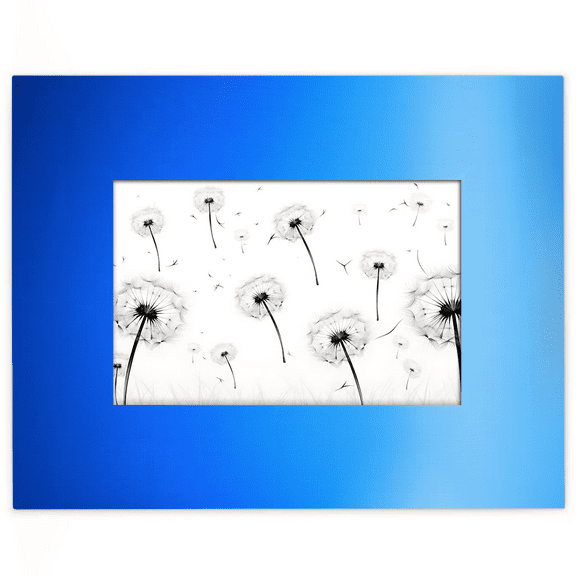 Qzjjjmy Rectangle Picture Frames 5x7 Color Blue Photo Frames for Wall Interior Decoration Office Decor