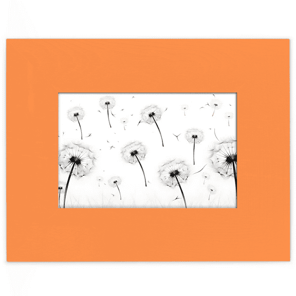 Qzjjjmy Rectangle Picture Frames 5x7 Orange Photo Frames for Wall Interior Decoration Office Decor