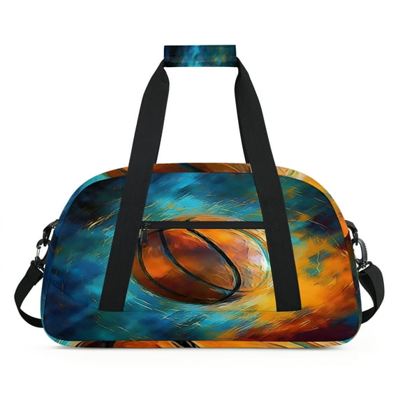 Qzjjjmy Soccer Bags for Boys Football Sport Duffel Bag Foldable Sport Gym Bag