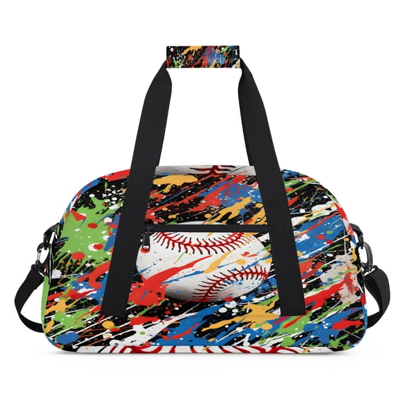 Qzjjjmy Sports Gym Bag Baseball Sport Duffel Bag Duffle Overnight bag Travel Bag
