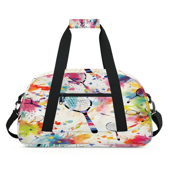 Qzjjjmy Tennis Bag for Boys Sport Duffel Bag Kids Men Gym Bag Travel Duffle Bag
