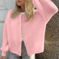 thumbnail image 1 of Qzwdhjm Cardigan Sweaters for Women Long Sleeve Button up Cardigans Loose Fit Knit Sweater Jacket Casual Fall Outerwear, 1 of 7