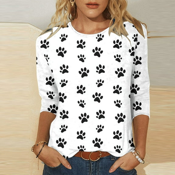 Qzwdhjm T Shirts for Women 3/4 Sleeve Crewneck Lightweight Going Out Tops Summer Casual Loose Fit Tees & Blouses Black XL