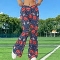 thumbnail image 1 of Qzwdhjm Womens Bell Bottom Pants Graphic Elastic Waist Flare Pants Loose Soft Bootcut Trousers Activewear Pilates Yoga Pants, 1 of 9