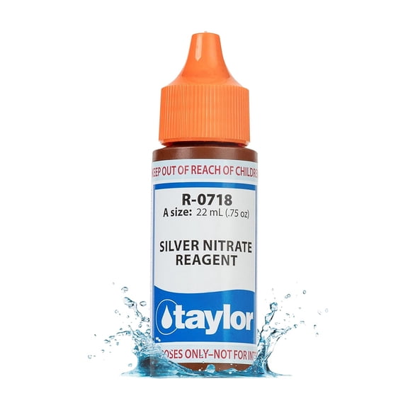R-0718-A - Silver Nitrate Reagent 0.75oz Refill for Salt (Sodium Chloride) Pool & Spa Test Kit