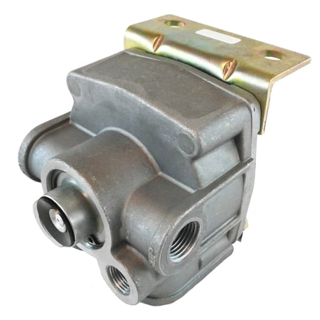 R-12 Relay Rear Axle Service Parking Brakes 4 Port Delivery Valve - Vertical Mount