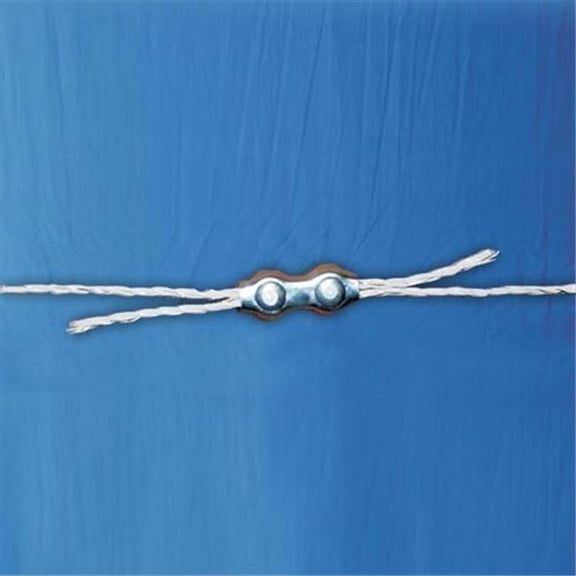 R-46-C4 Polywire Double Post Splicer - 3mm - Pack of 4 - Rust-Resistant Design