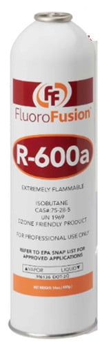 R–600a,  Large 14 oz. Cans, FluoroFusion, Refrigerant Grade Isobutane