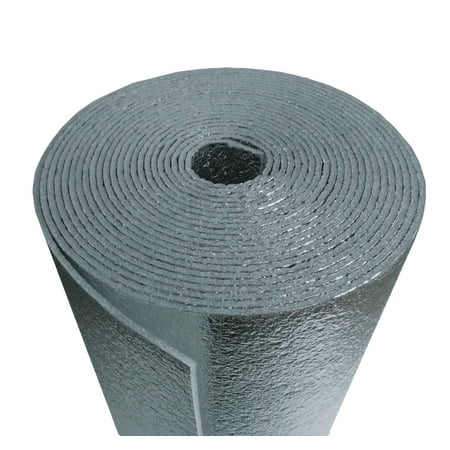 R-8 HVAC Duct Wrap Insulation Reflective 2 Sided Foam Core 12' x 25' (25 Sq Ft)