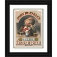 thumbnail image 1 of R.A. Liebler 14x18 Black Ornate Wood Framed Double Matted Museum Art Print Titled - John Roessle's Premium Lager Beer (1877), 1 of 5