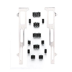 R AND M Satin BBC Valve Cover Mount Spark Plug Wire Loom 2 pc P/N 1102S