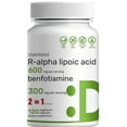 Health Pure Vitamin Supplement RAlpha Lipoic Acid 600mg (RALA) with Benfotiamine 300mg