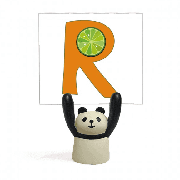 R Alphabet Orange Fruit Art Deco Fashion Memo Holder Cartoon Animal Panda Stand Decoration