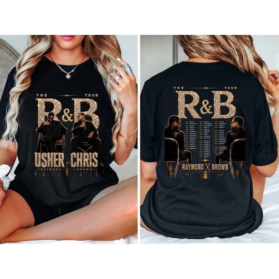 R&B Chris Usher Signature Tour T-Shirt, Concert Merch Best Friend Matching Shirt, RnB Tour Shirt