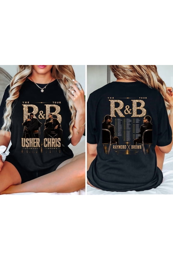 R&B Chris Usher Signature Tour T-Shirt, Concert Merch Best Friend Matching Shirt, RnB Tour Shirt