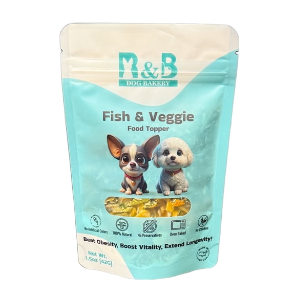 R&B Dog Bakery Fish & Veggie Food Topper