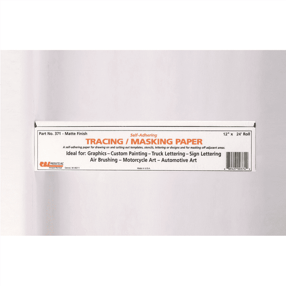SELF ADHERE TRACK/MASK PAPER 12"X24'ROLL MATTE FIN