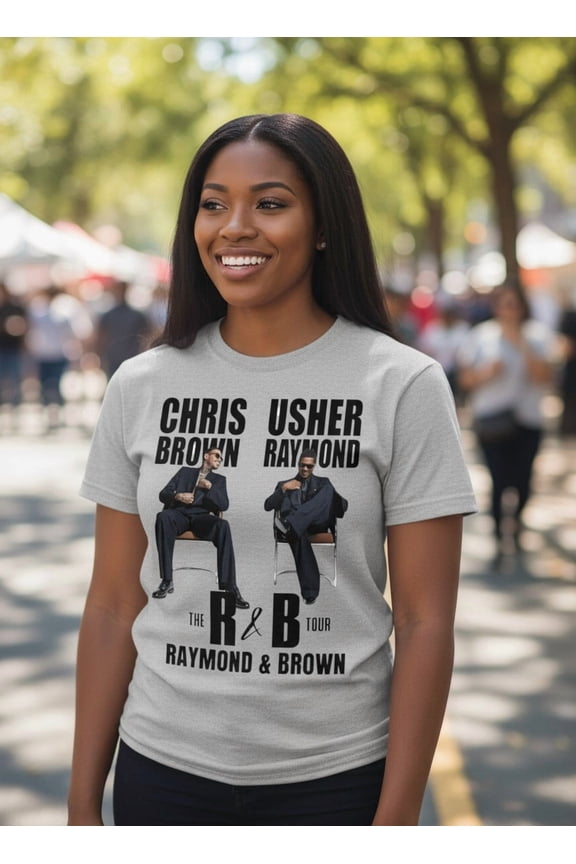 R&B Raymond and Brown Chris Usher Tour T-Shirt, Concert Merch Best Friend Matching Unisex