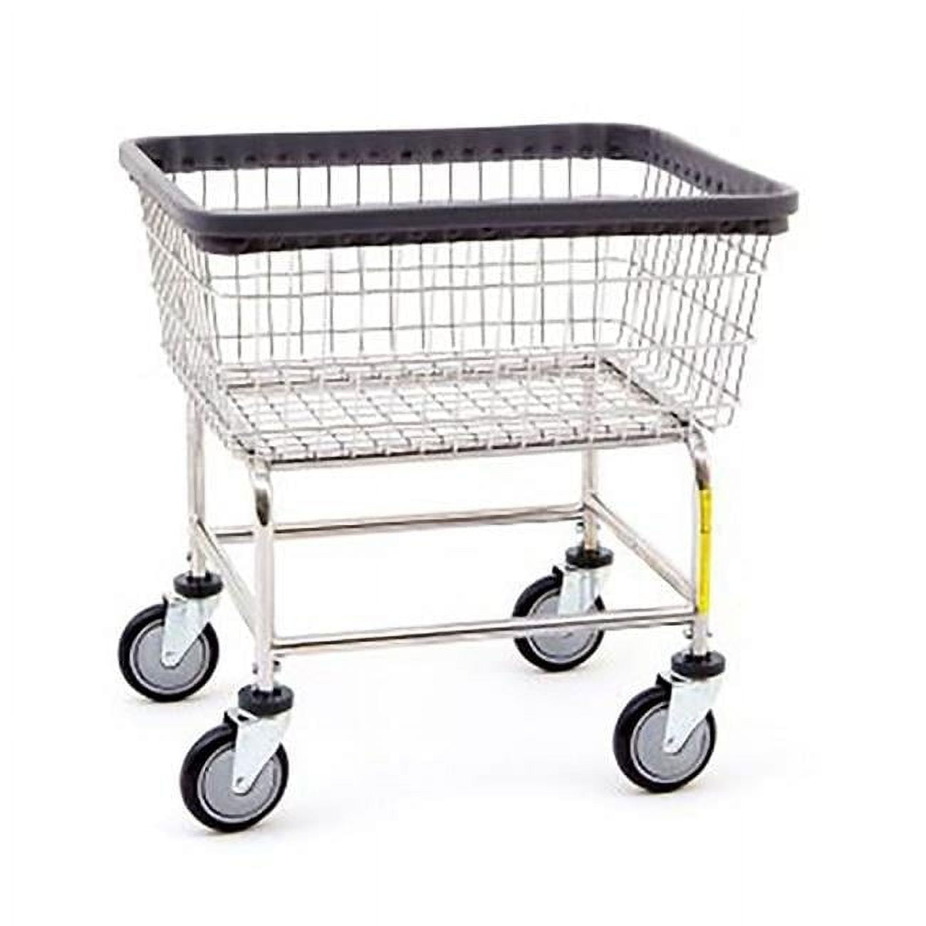 Chrome Plated Steel Frame Laundry Cart with Wheels