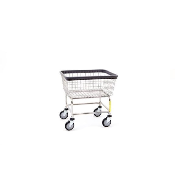 R&B Wire 100D Narrow Wire Frame Metal Laundry Cart - Chrome