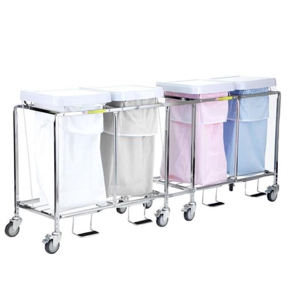 R&B Wire 688NB Quad Leakproof Hamper with Foot Pedal